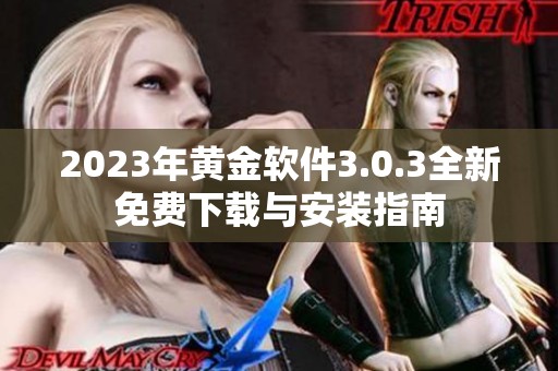 2023年黄金软件3.0.3全新免费下载与安装指南