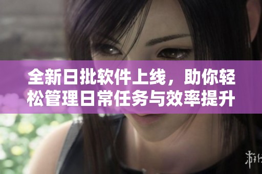 全新日批软件上线，助你轻松管理日常任务与效率提升