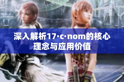 深入解析17·c·nom的核心理念与应用价值