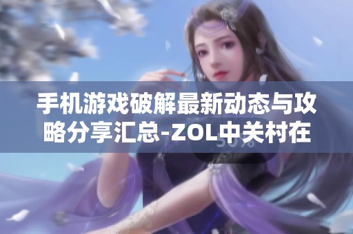 手机游戏破解最新动态与攻略分享汇总-ZOL中关村在线