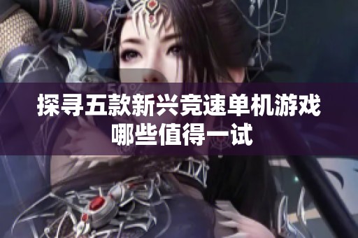 探寻五款新兴竞速单机游戏 哪些值得一试