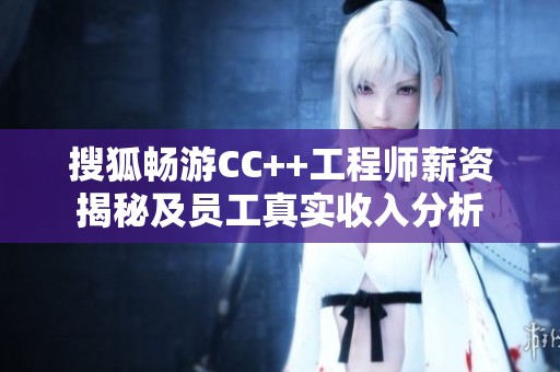 搜狐畅游CC++工程师薪资揭秘及员工真实收入分析