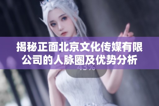 揭秘正面北京文化传媒有限公司的人脉圈及优势分析