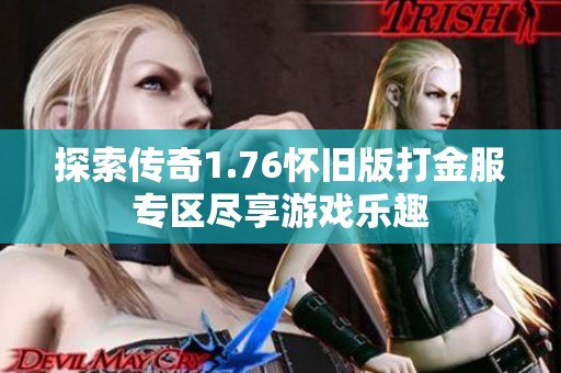 探索传奇1.76怀旧版打金服专区尽享游戏乐趣