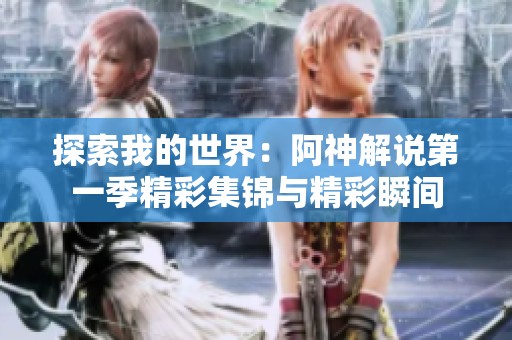 探索我的世界：阿神解说第一季精彩集锦与精彩瞬间