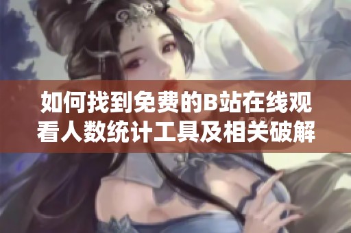 如何找到免费的B站在线观看人数统计工具及相关破解方法