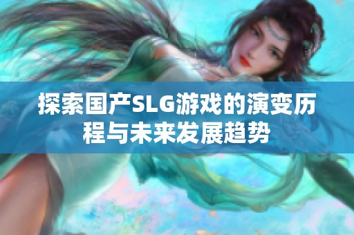 探索国产SLG游戏的演变历程与未来发展趋势