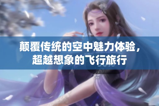 颠覆传统的空中魅力体验，超越想象的飞行旅行