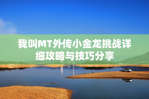 我叫MT外传小金龙挑战详细攻略与技巧分享