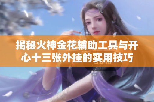 揭秘火神金花辅助工具与开心十三张外挂的实用技巧
