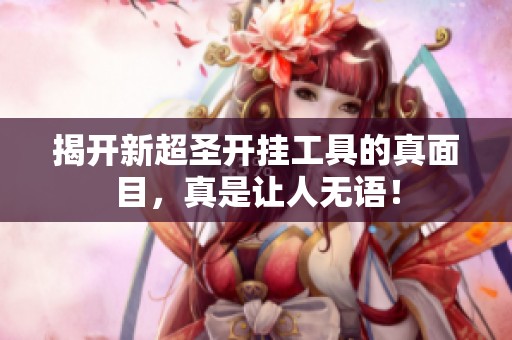 揭开新超圣开挂工具的真面目，真是让人无语！