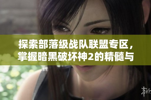 探索部落级战队联盟专区，掌握暗黑破坏神2的精髓与策略