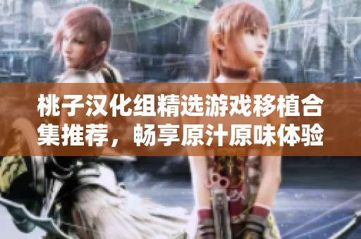 桃子汉化组精选游戏移植合集推荐，畅享原汁原味体验