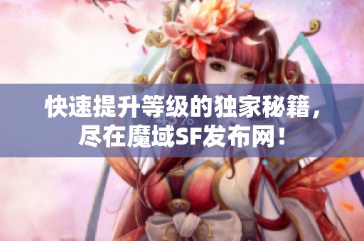 快速提升等级的独家秘籍，尽在魔域SF发布网！