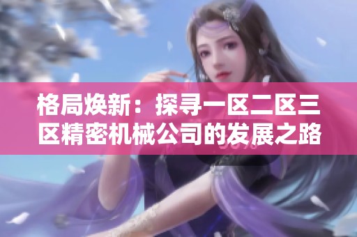 格局焕新：探寻一区二区三区精密机械公司的发展之路