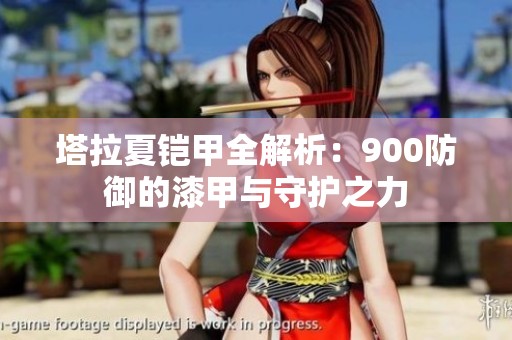 塔拉夏铠甲全解析：900防御的漆甲与守护之力