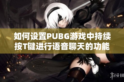 如何设置PUBG游戏中持续按T键进行语音聊天的功能