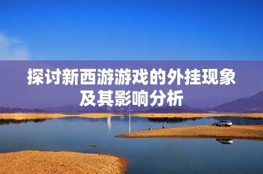 探讨新西游游戏的外挂现象及其影响分析