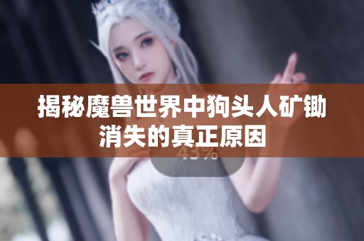 揭秘魔兽世界中狗头人矿锄消失的真正原因