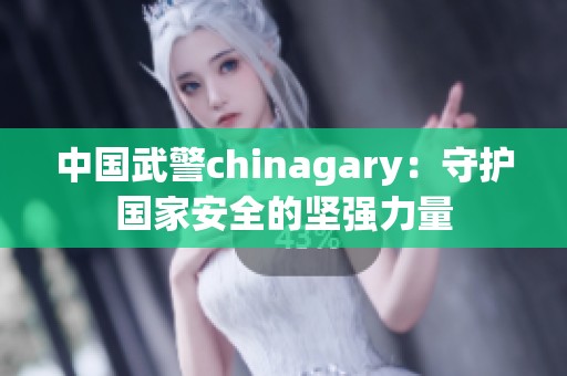 中国武警chinagary：守护国家安全的坚强力量
